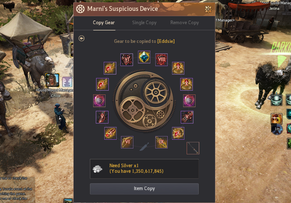 Tag Character Guide - Gear Copying