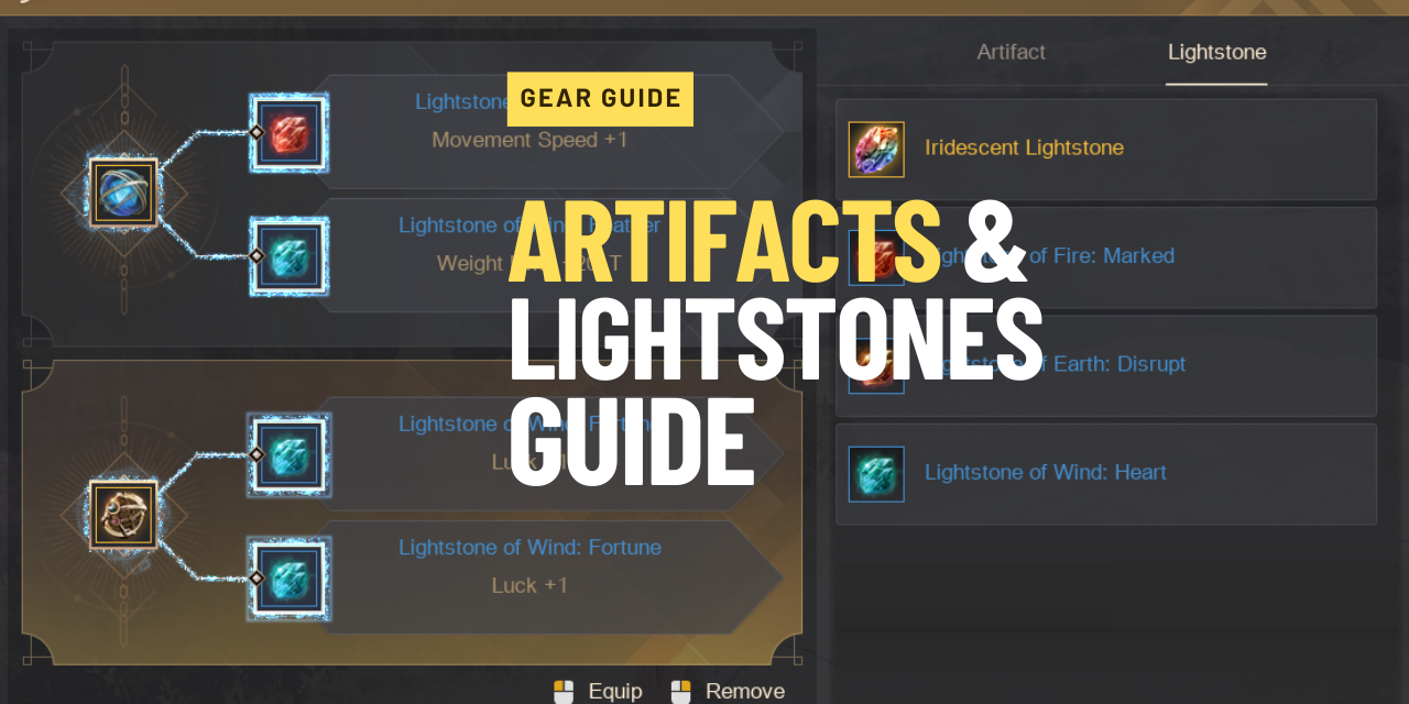 Artifact and Lightstones Guide