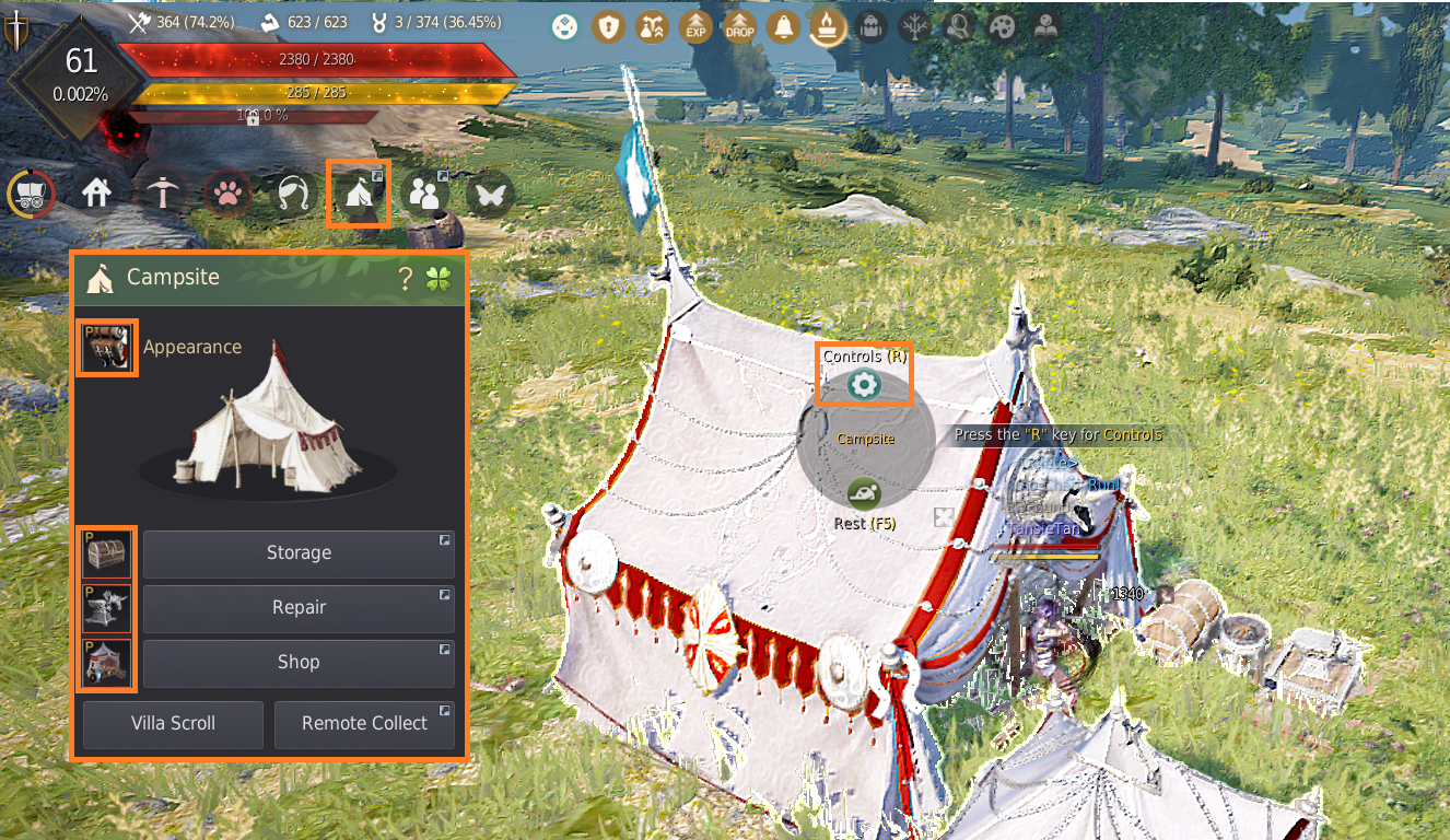 Campsite Tent Guide