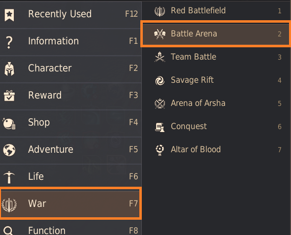 Battle Arena and Trial Character Guide