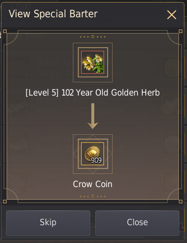 Bartering Lifeskill Guide
