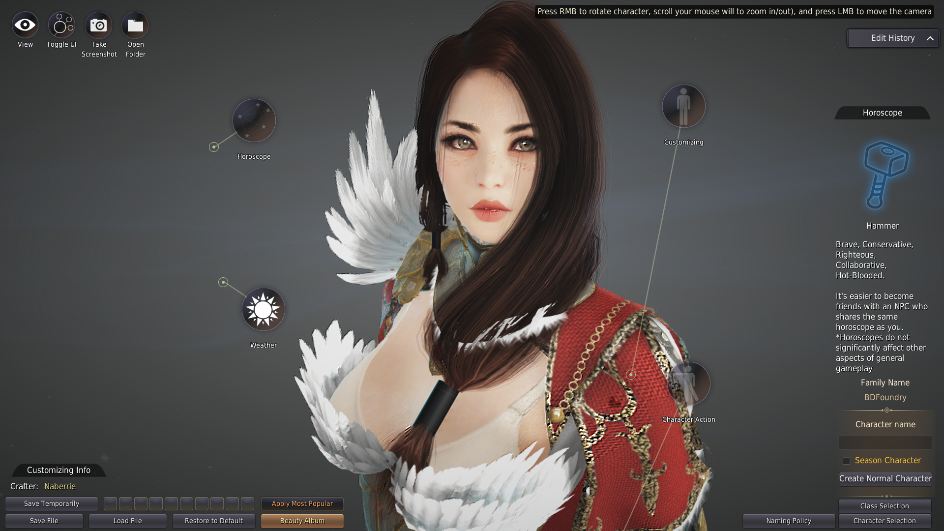 Character Creation & Beauty Album