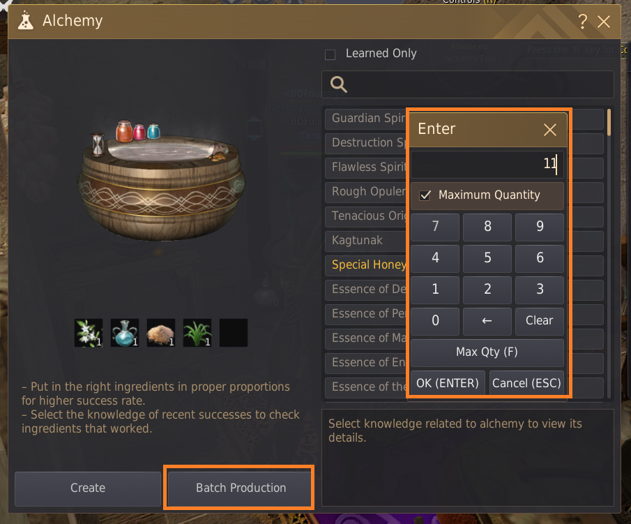 Alchemy Lifeskill Guide
