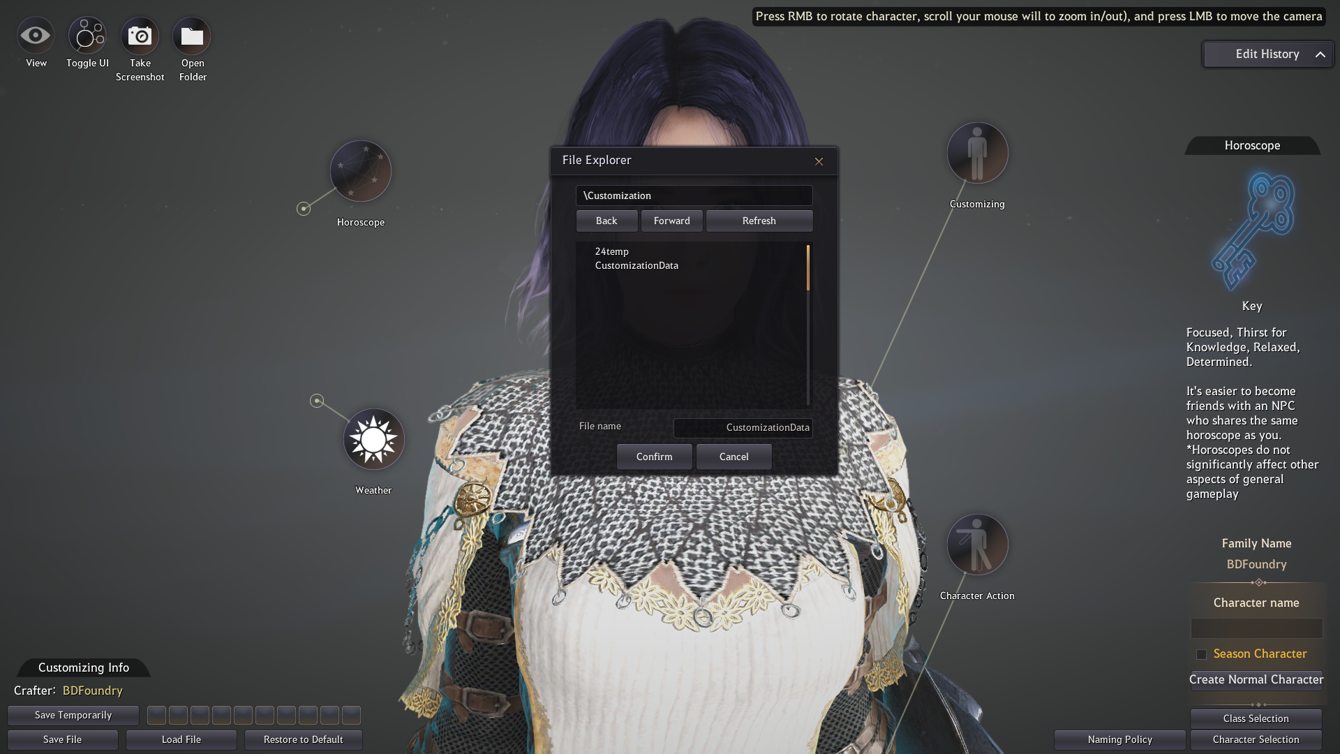 Character Creation & Beauty Album