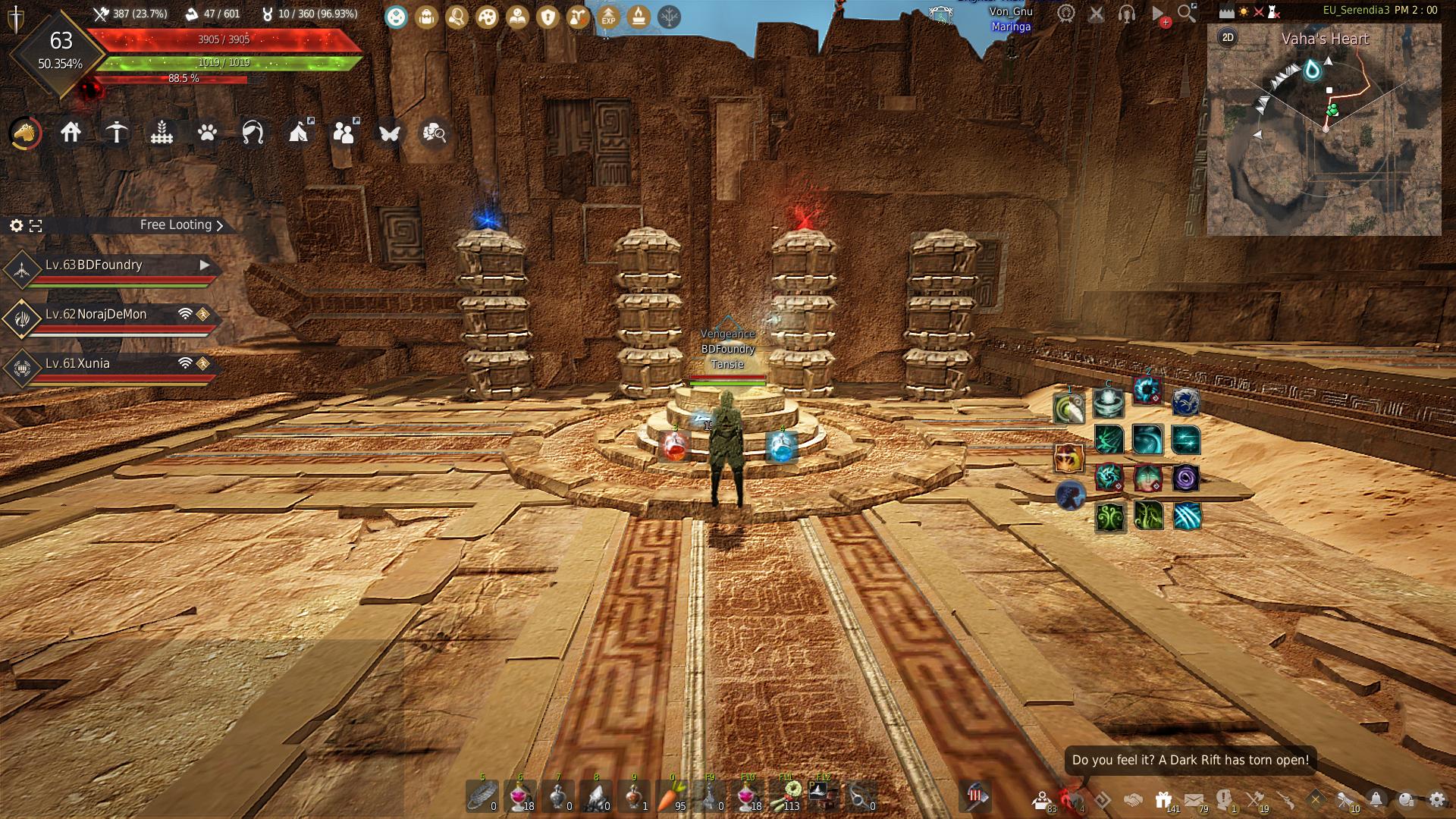 Atoraxxion Dungeon Guide: Vahmalkea