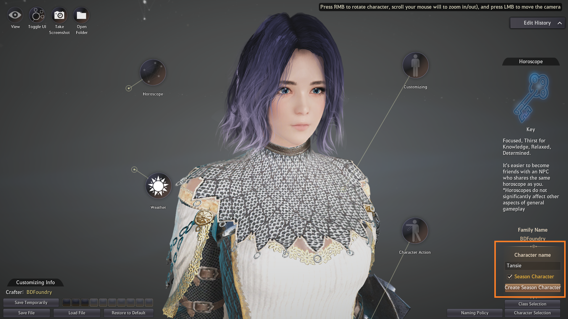 Character Creation & Beauty Album