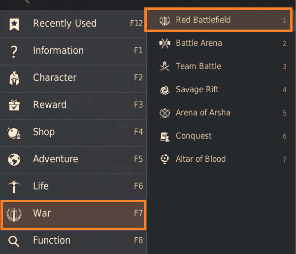Red Battlefield Guide