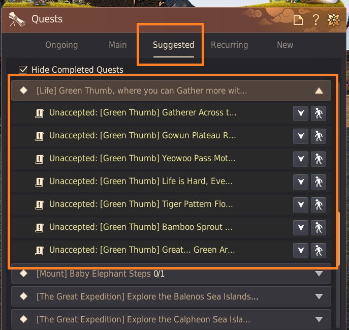 Green Thumb Gathering Guide