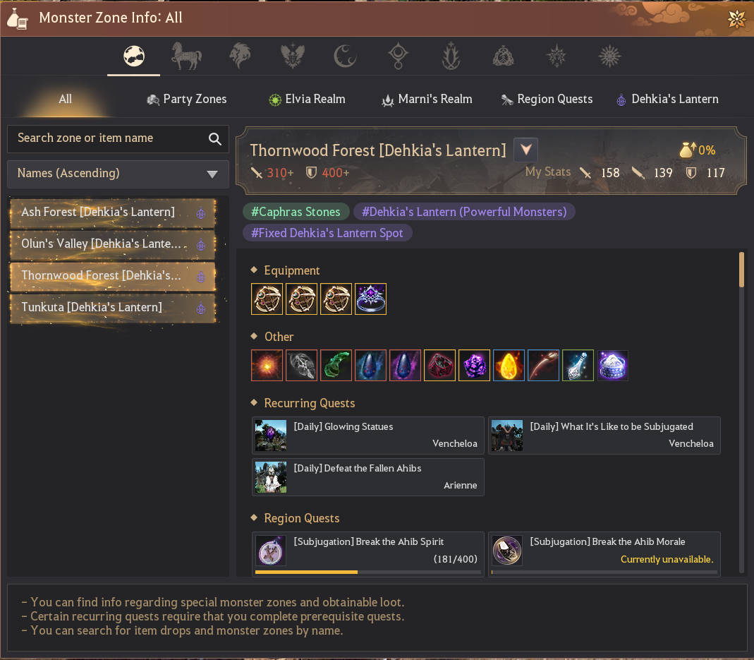 Dehkia's Lantern Guide